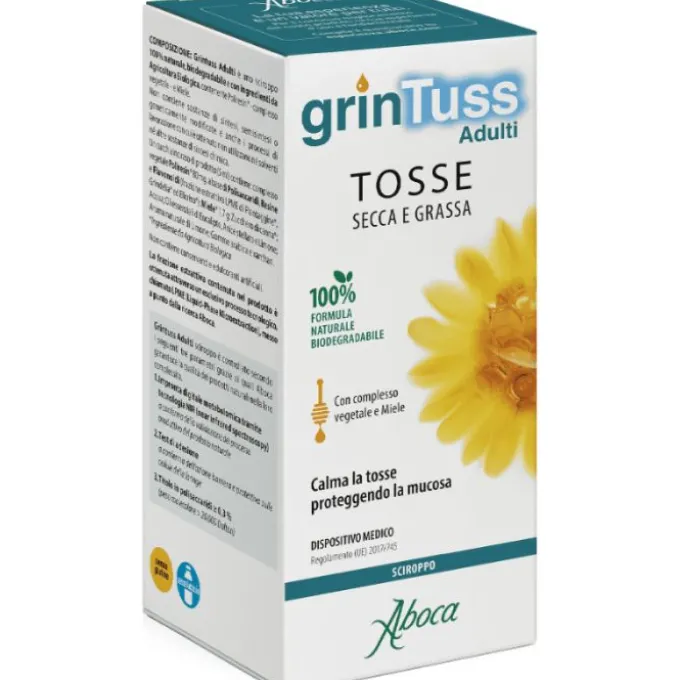 Aboca Grintuss Adulti Sciroppo Tosse Secca E Grassa 180 G