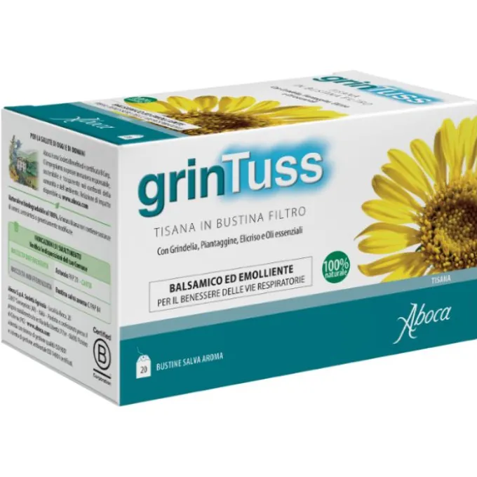 Aboca Grintuss Tisana Benessere Vie Respiratorie 20 Filtri Tosse Mista