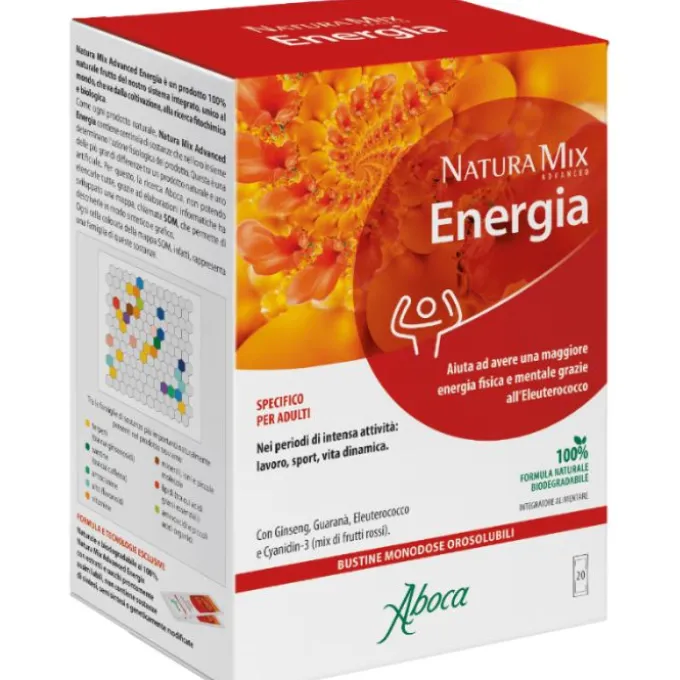 Aboca Natura Mix Advanced Energia 20 Bustine Tonificanti