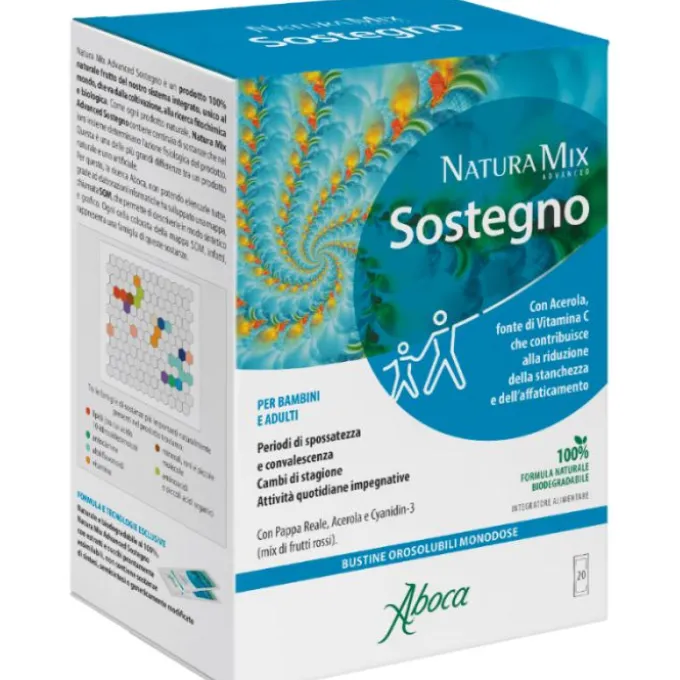 Aboca Natura Mix Advanced Sostegno 20 Bustine Ricostituenti