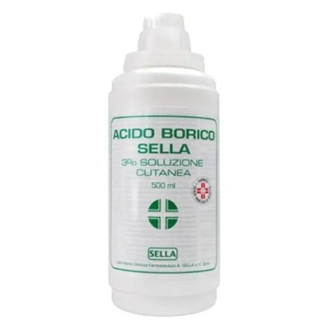 Acido Borico Sella 3% 500Ml