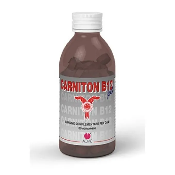 Acme Carniton B12 Pet Integratore Cardiaco Cani 80 Compresse Integratori Per Animali