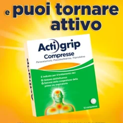 Actigrip 12 Compresse Per Raffreddore Cefalea Mal Di Testa Febbre E Influenza