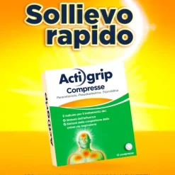 Actigrip 12 Compresse Per Raffreddore Cefalea Mal Di Testa Febbre E Influenza