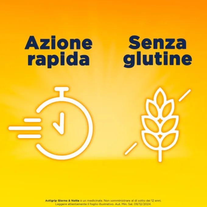 Actigrip Giorno E Notte Compresse Per Raffreddore Febbre E Influenza