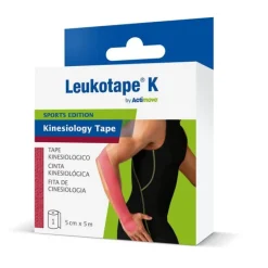 ACTIMOVE LEUKOTAPE K TAPE KINESIOLOGICO 5 CM X 5 M COLORE ROSA 1 PEZZO
