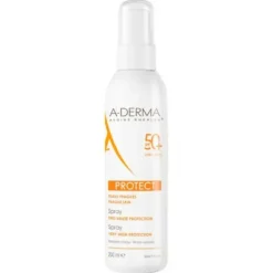 A-Derma A-D Protect Spray Spf50+ 200Ml - Protettivo Solare Idratazione Pelle Normale