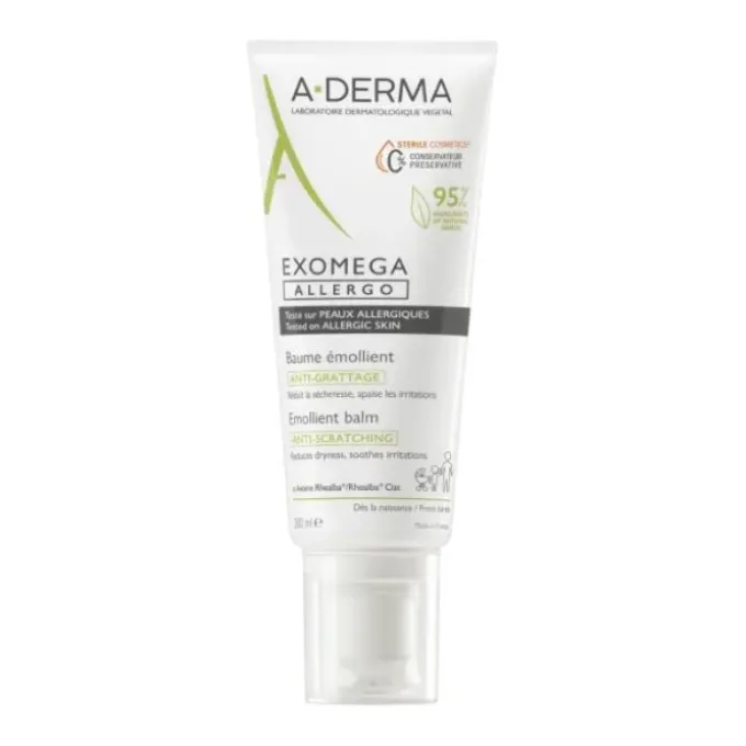 A-Derma Exomega Allergo Balsamo Emolliente Anti-Grattage Per Pelle Secca Con Tendenza Atopica 40 Ml