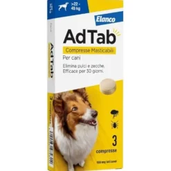 Adtab 3 Cpr Masticabili 900 Mg Per Cani Da 22 A 45 Kg