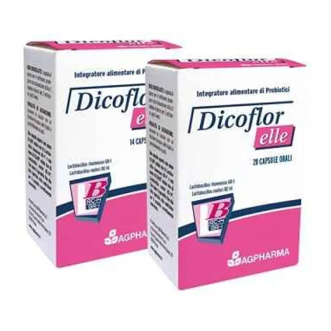 Ag Dicoflor Elle Integratore Flora Batterica 28 Capsule Salute Intima Donna