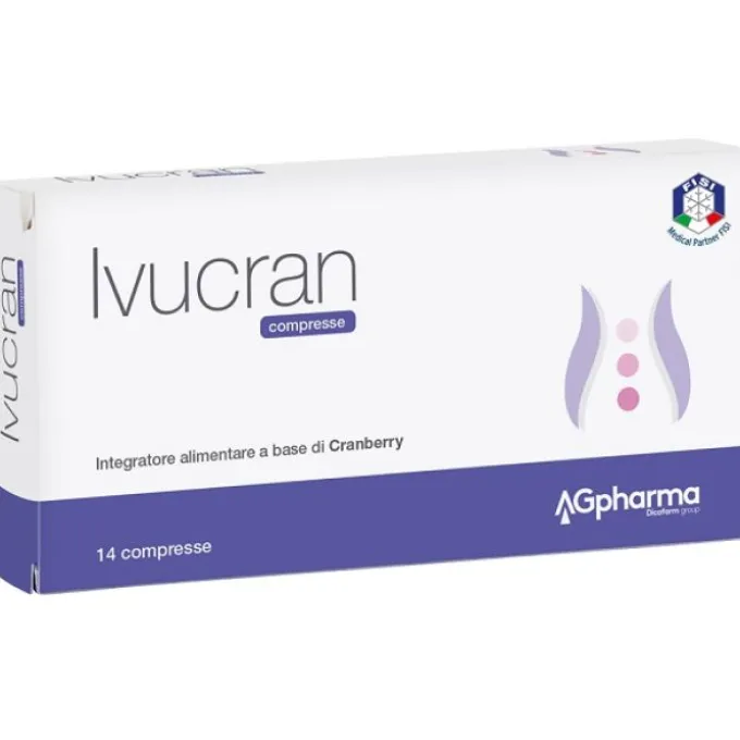 Ag Ivucran Integratore Benessere Vie Urinarie 14 Compresse Ritenzione Idrica