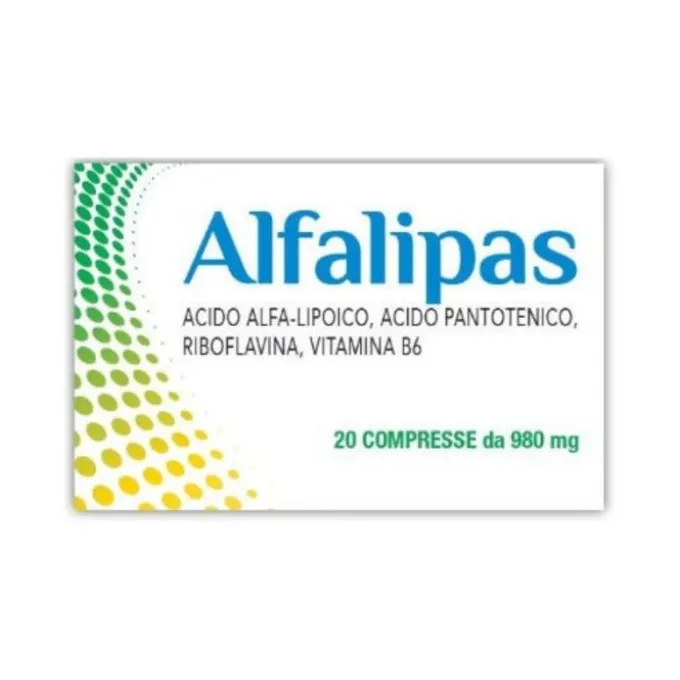 Aisal Alfalipas Integratore Di Acido Alfa-Lipoico 20 Compresse Perdita Di Peso