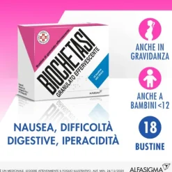Alfasigma Biochetasi Orosolubile Granulato Effervescente 18 Bustine