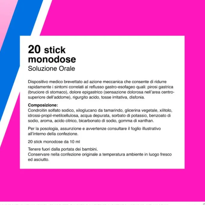 Alfasigma Biochetasi Reflusso Integratore Aroma Arancia 20 Stick