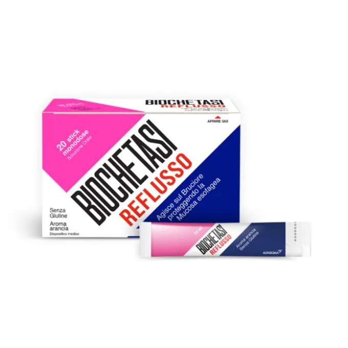 Alfasigma Biochetasi Reflusso Integratore Aroma Arancia 20 Stick