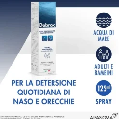 Alfasigma Debrox Spray Isotonico Naso E Orecchie 125 Ml