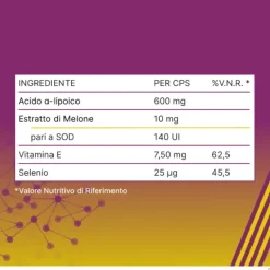 Alfasigma Integratori Alasod 600 Integratore Antiossidante 20 Compresse Salute Del Sistema Nervoso