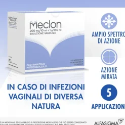 Alfasigma Meclon Soluzione Vaginale 5 Flaconi 10 Ml