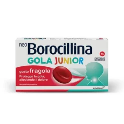 Alfasigma Neoborocillina Gola Junior 15 Pastiglie Gommose Fragola Infiammazione Bocca E Gola Pastigl
