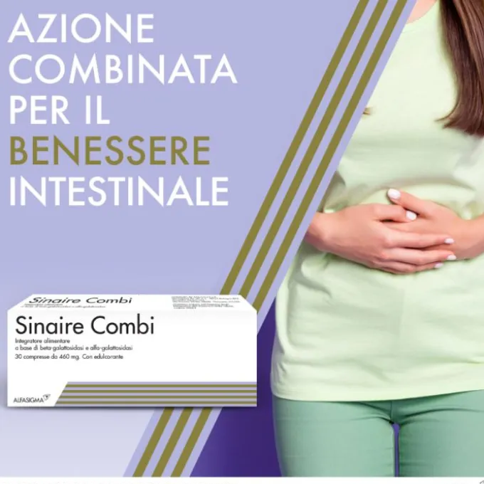 Alfasigma Sinaire Combi Integratore Di Enzimi 30 Compresse Gonfiore