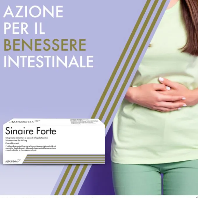 Alfasigma Sinaire 300 Galu Forte Integratore Contro Gas Intestinali 30 Compresse