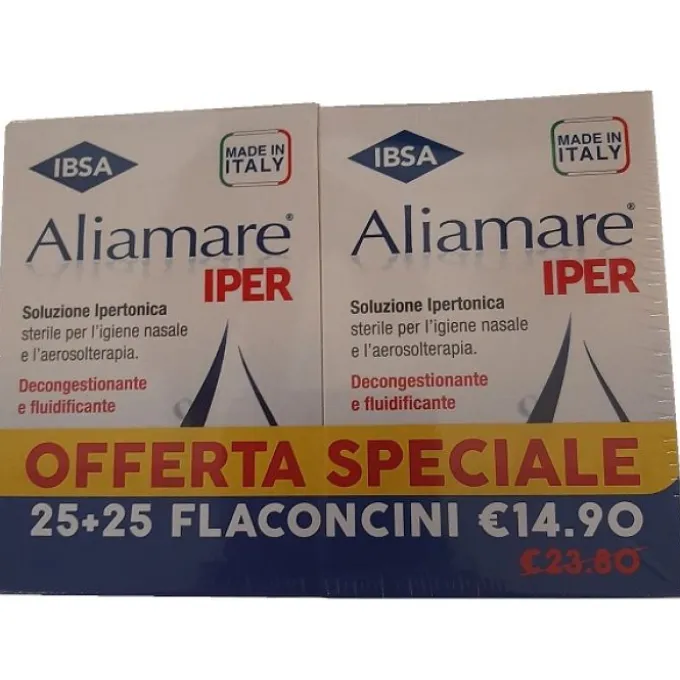 Aliamare Iper 25 + 25 Flaconcini 5 Ml Bipacco Flaconi