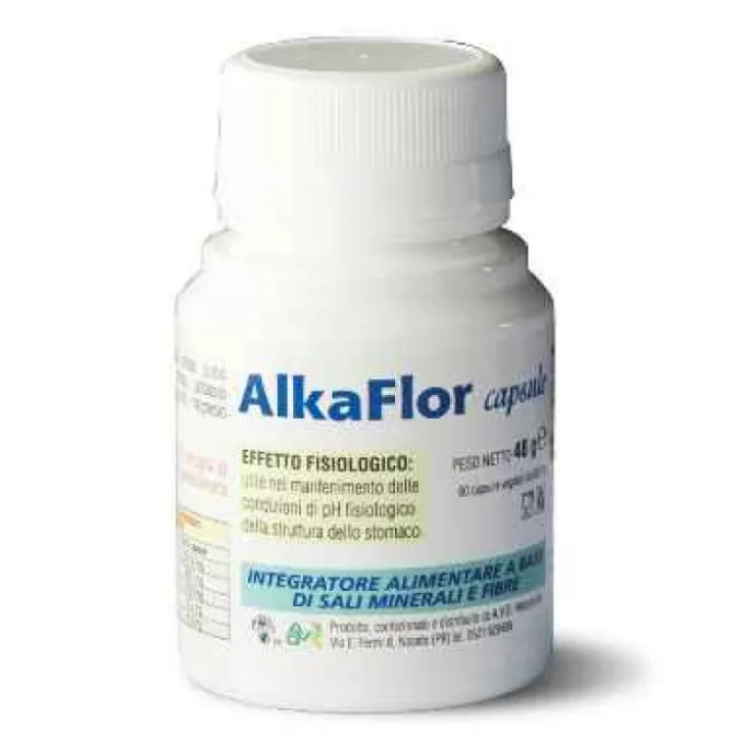 Alkaflor Integratore Sali Minerali E Fibre 60 Capsule Fermenti Lattici