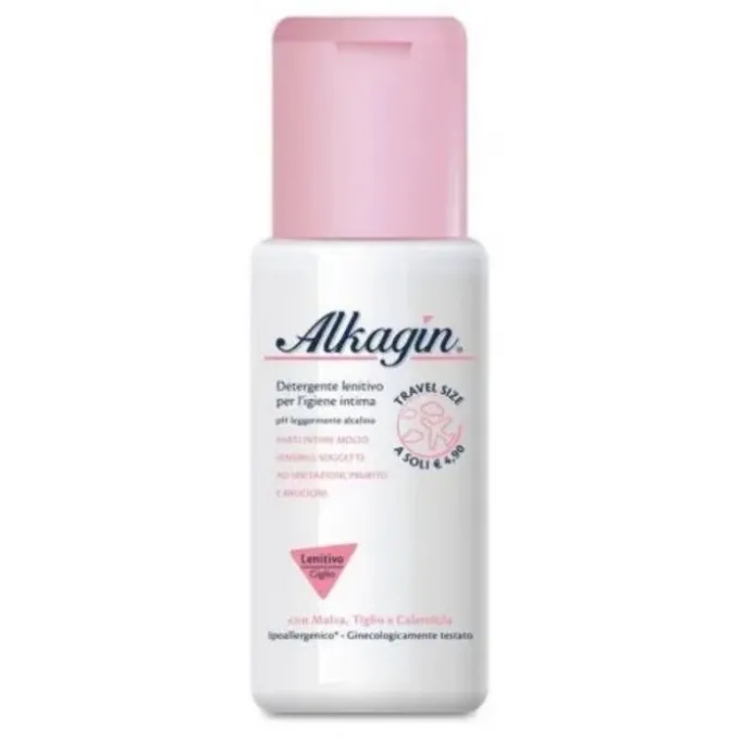 Alkagin Detergente Intimo Lenitivo A Ph Leggermente Alcalino Formato Viaggio 100 Ml