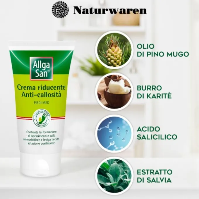 Allgasan Allga San Crema Riducente Anti Callosità 75 Ml Creme Secchezza Piede