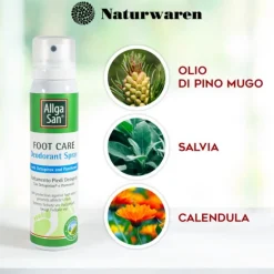 Allgasan Allga San Deo Spray Per Piedi 100 Ml Ipersudorazione E Odore Piede