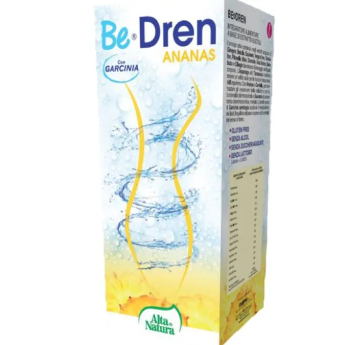 Alta Natura Bedren Ananas Integratore Drenante 500 Ml Ritenzione Idrica