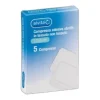 ALVITA GARZA COMPRESSA ADESIVA TNT 7,2X5 CM MEDICAZIONE STERILE ADESIVA NON ADERENTE PER FERITE SUPERFICIALI E POST-OPERATORIE 5 PEZZI