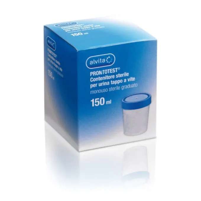 Alvita Prontotest Contenitore Sterile Per Urina Tappo A Vite 150 Ml Contenitori Urine