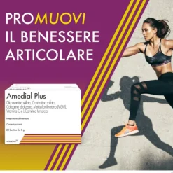 Amedial Plus Integratore Ossa Cartilagini Collagene 20 Bustine Salute Delle Articolazioni