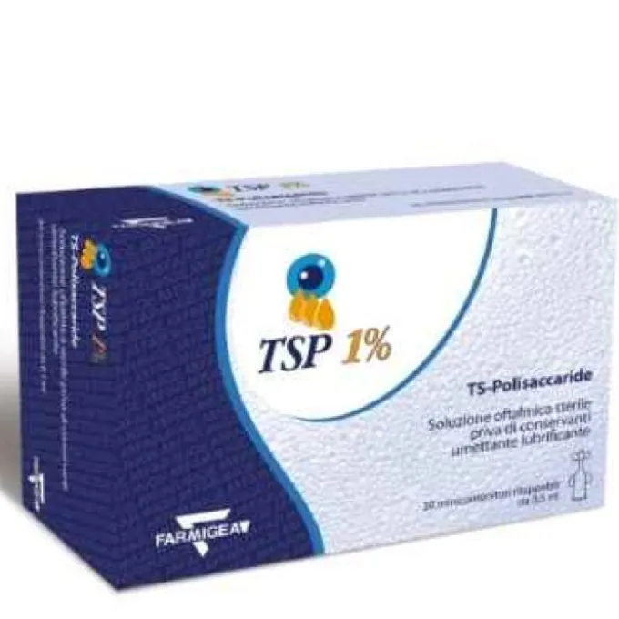 Anseris Farma Tsp 1% Soluzione Oftalmica Protezione Corneale 30 Flaconcini 0,5 Ml