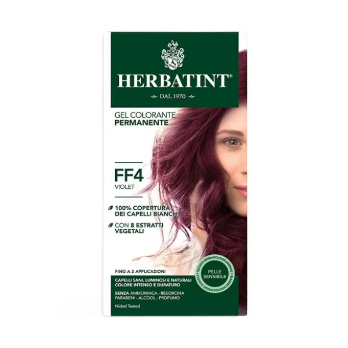 Antica Erboristeria Herbatint Tintura Capelli Gel Permanente Ff4 Violet 150 Ml