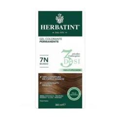 Antica Erboristeria Herbatint Tintura Per Capelli Gel Permanente 7N Biondo 300Ml 3 Dosi