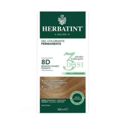Antica Erboristeria Herbatint Tintura Capelli Gel Permanente 3Dosi 8D Biondo Chiaro Dorato 300 Ml