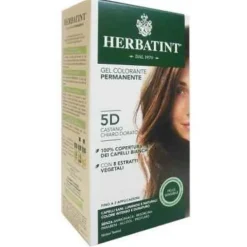 Antica Erboristeria Herbatint Tintura Capelli Gel Permanente 3Dosi 5D Castano Chiaro Dorato 300 Ml