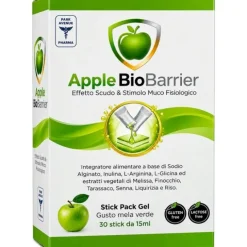 Apple Biobarrier 30 Stick Pack Da 15 Ml Mela Verde Con Edulcorante Senza Glutine Naturalmente Privo Di Lattosio