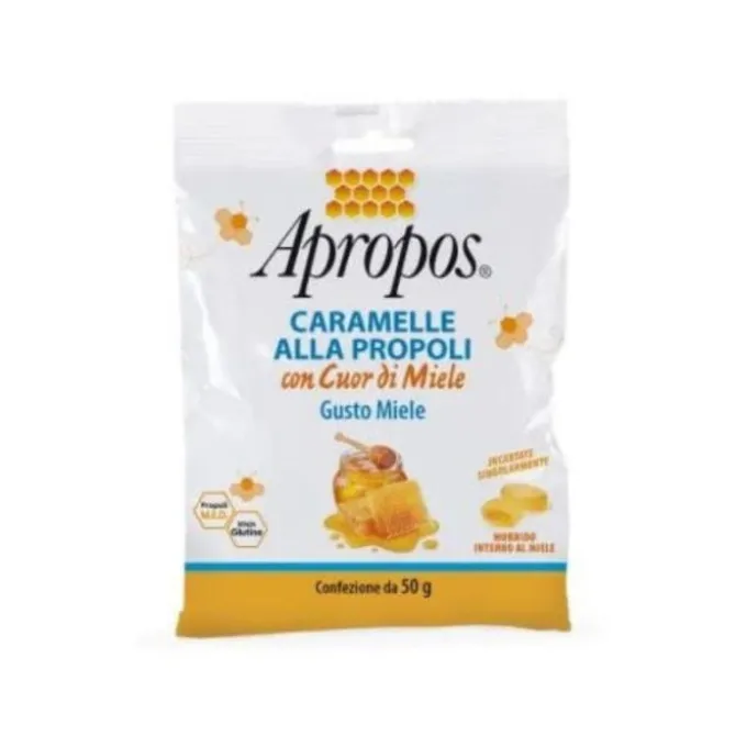 Apropos - Caramelle Dure Gusto Miele Confezione 50 Gr Alimenti Normali