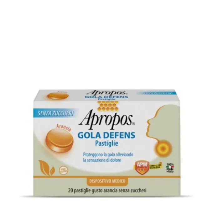 Apropos Gola Defens Pro Gusto Arancia Senza Zucchero 20 Pastiglie Disinfettanti Bocca E Gola Pastigl