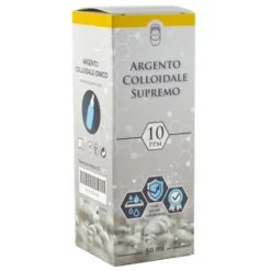 Argento Colloidale Supremo 10Ppm Certificato Con Contagocce 50Ml Disinfettanti