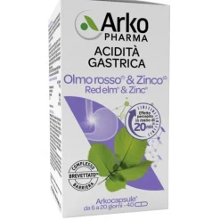ARKOCAPSULE OLMO ROSSO & ZINCO - BENESSERE DELLA PELLE 40 CAPSULE - INTEGRATORE ALIMENTARE