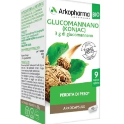 Arkofarma Arkocaps Arkocapsule Glucomannano Integratore 45 Capsule Controllo Della Fame E Del Metabo