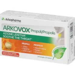 Arkofarma Arkovox Propoli Miele & Limone Naso E Gola 24 Compresse Disinfettanti Bocca E Gola Pastigl