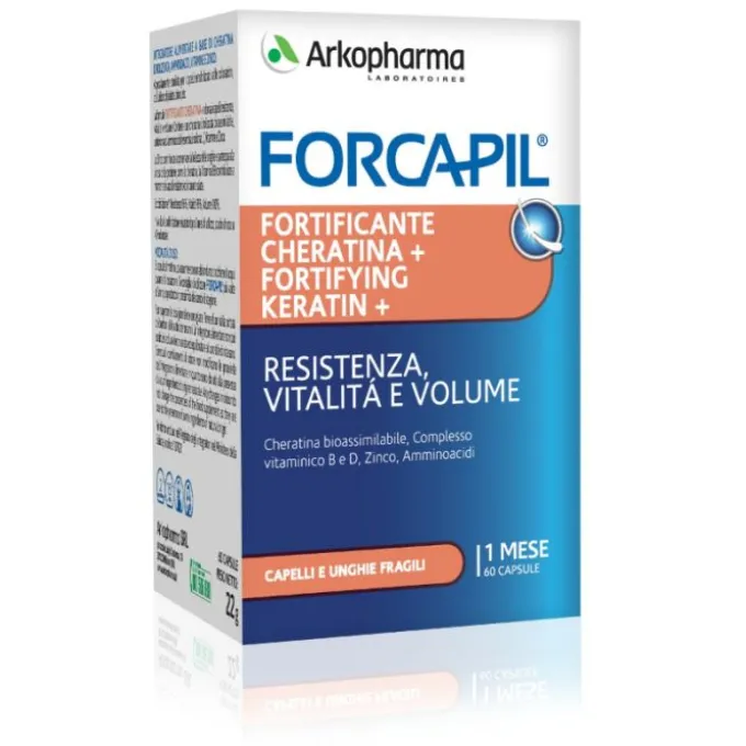 Arkofarma Forcapil Arkopharma Forcapil Fortificante Integratore Alla Cheratina 60 Capsule
