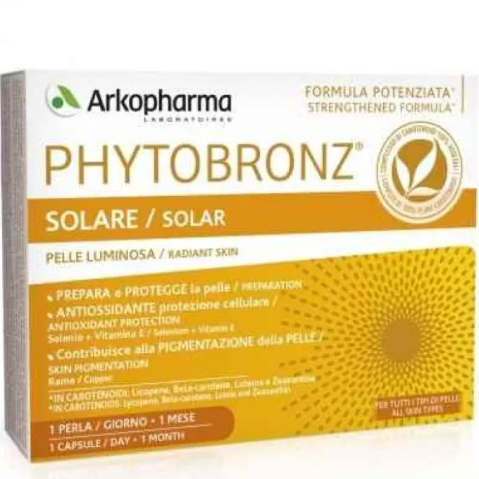 Arkofarma Phytobronz Integratore Solare 30 Perle Preparazione Al Sole