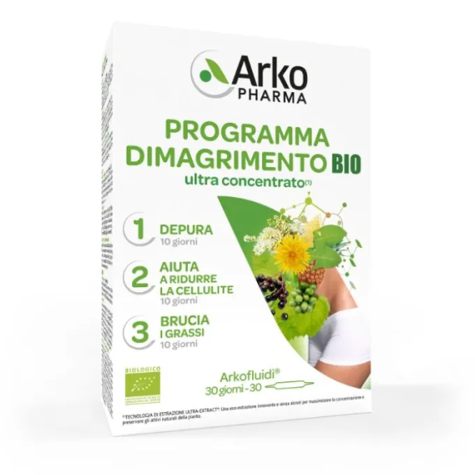 ARKOFLUIDI PROGRAMMA DIMAGRIMENTO BIO 30 FIALE - INTEGRATORE ALIMENTARE