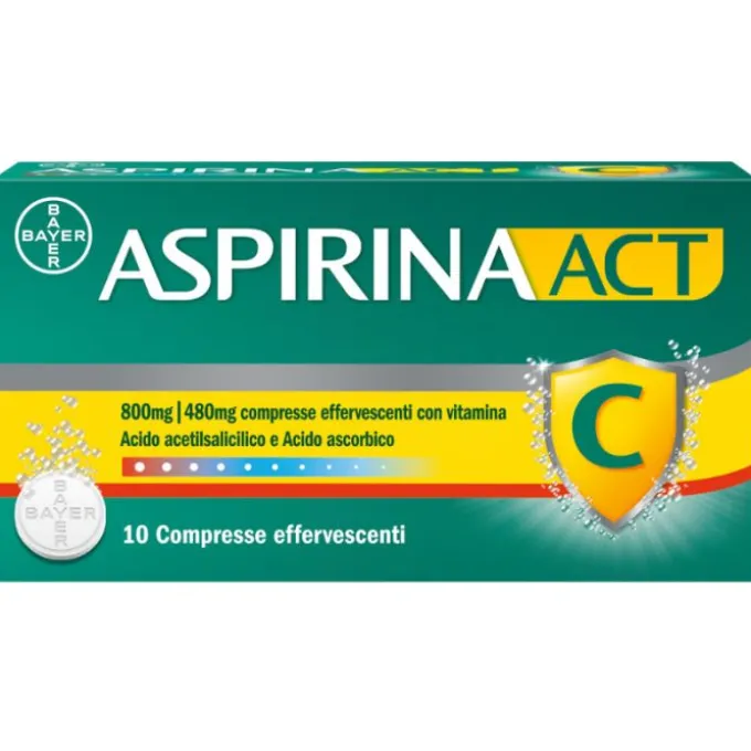 Aspirinaact 10Cpr Eff800+480Mg
